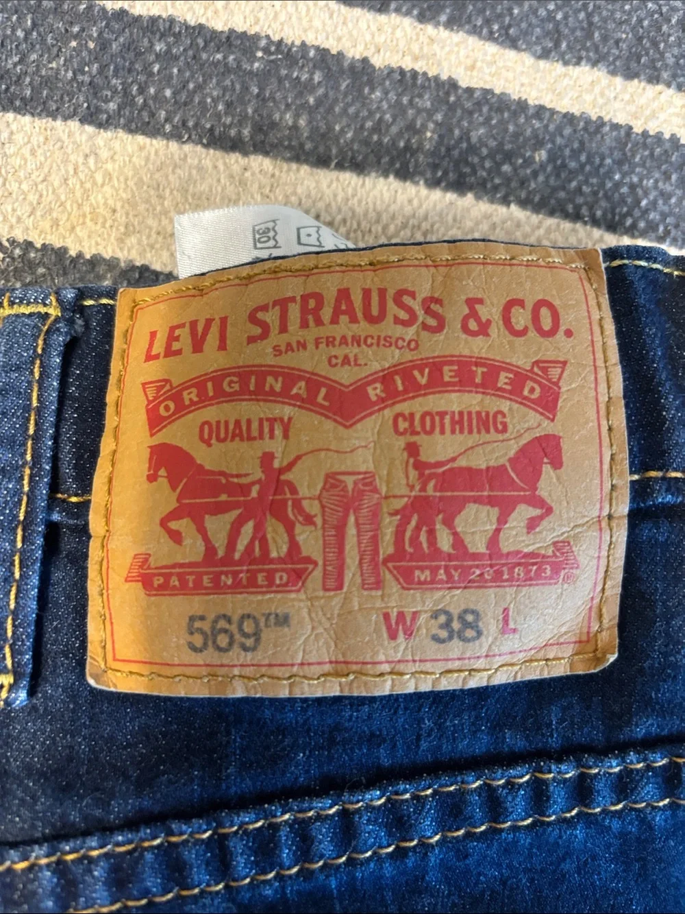 Levi's Dark Blue Denim Jean Shorts